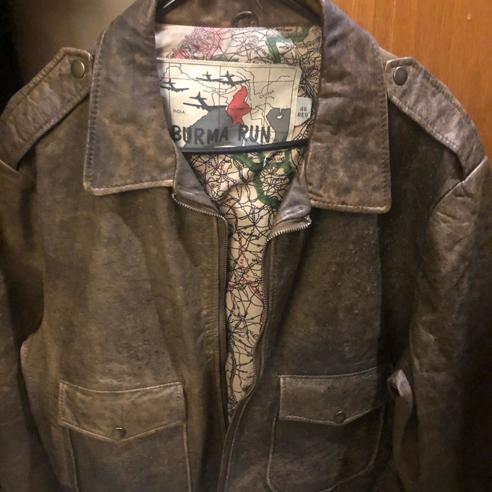 Burma run leather jacket